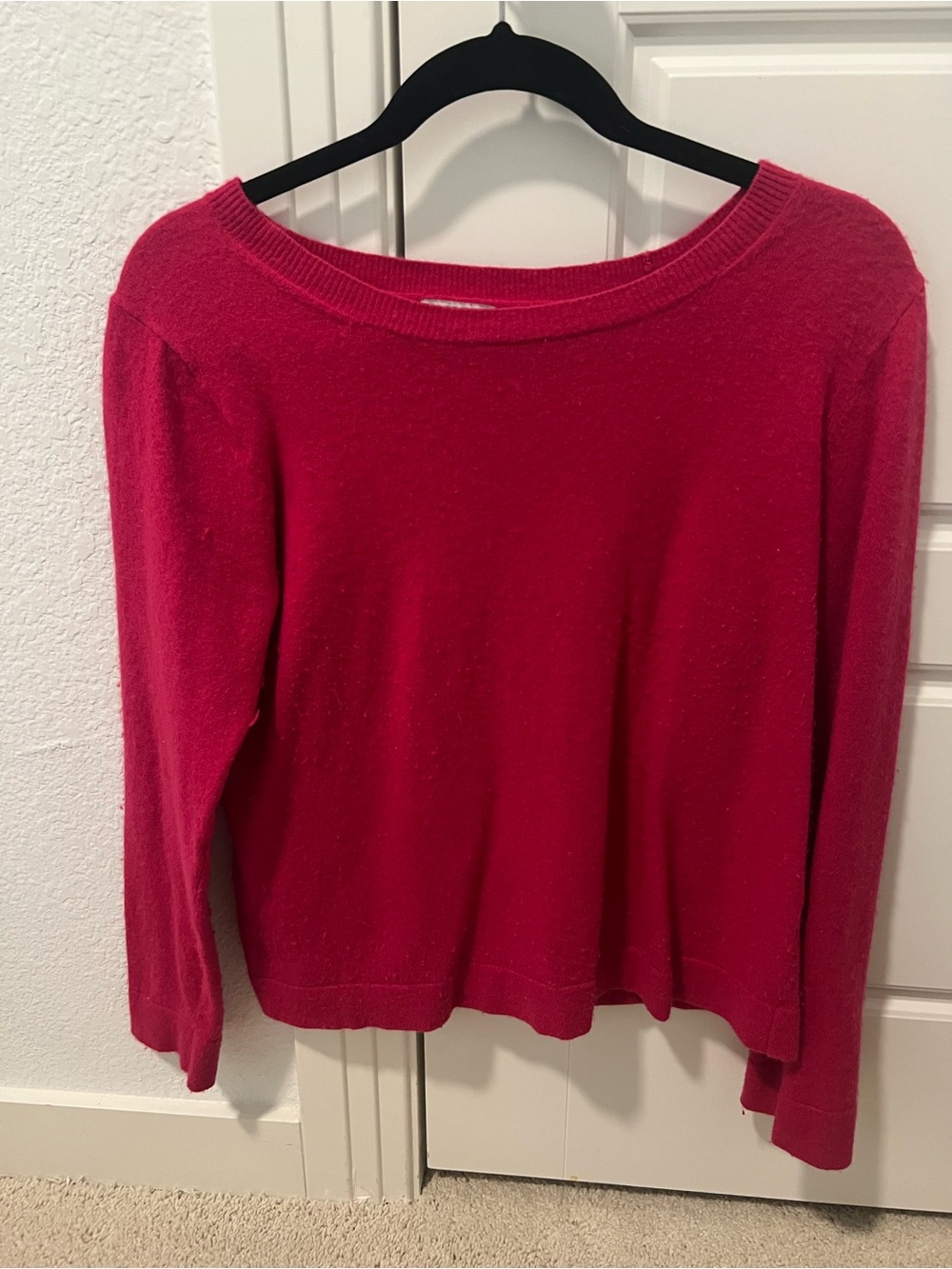 Bright Fuchsia Knit Sweater